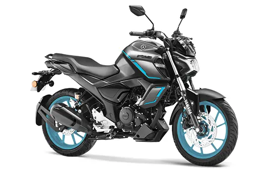 Yamaha FZS Fi Hybrid in Cyan Metallic Grey